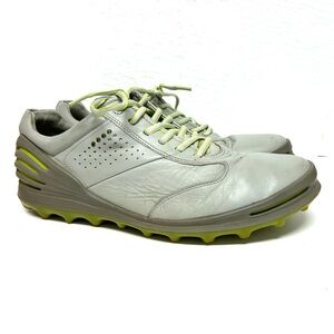 ECCO MEN'S Leather Golf Shoes Size 43 EU 9 - 9.5 US Gray Green Outdoors Sports